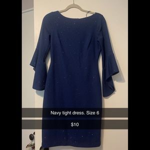 Navy tight dress